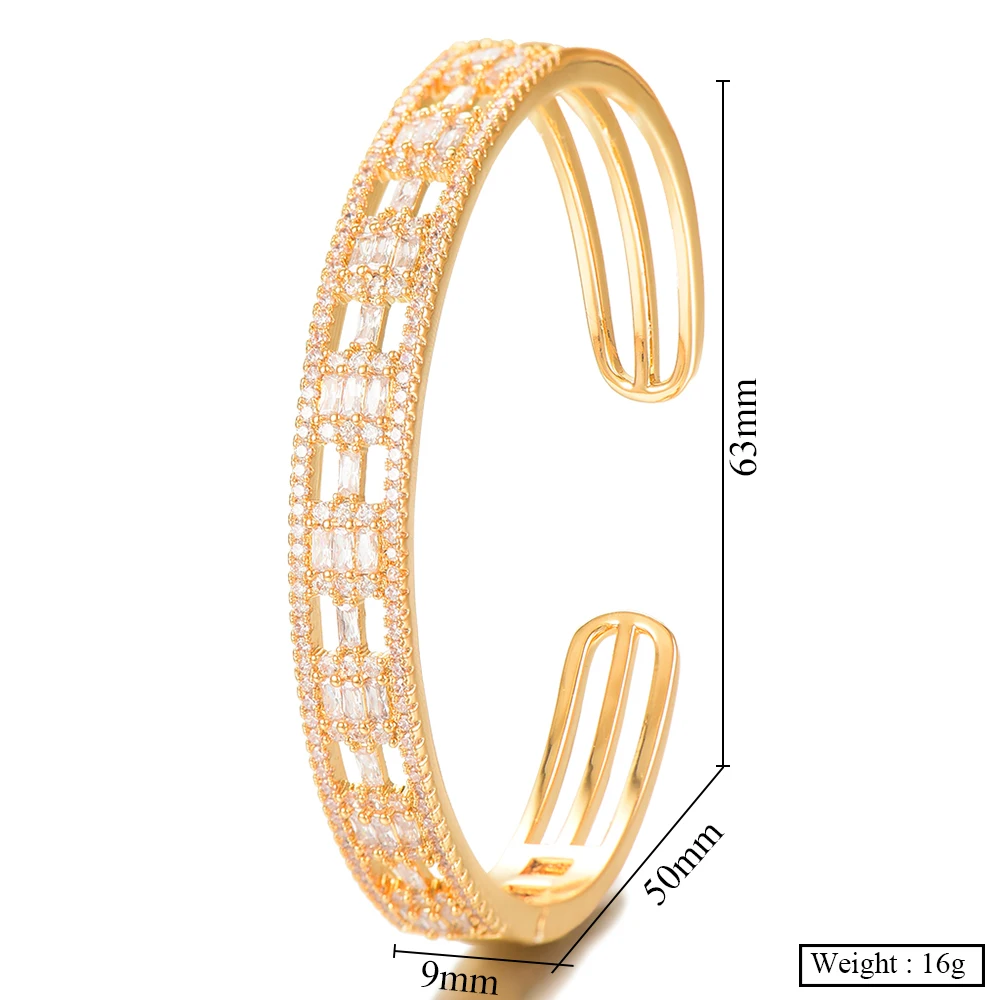 missvikki Luxury Shiny New Design Open Bangle Cuff For Women Bridal Wedding Daily Trendy Romantic Fine Bracelet Party Jewelry
missvikki Luxury Shiny New Design Open Bangle Cuff For Women Bridal Wedding Daily Trendy Romantic Fine Bracelet Party Jewelry