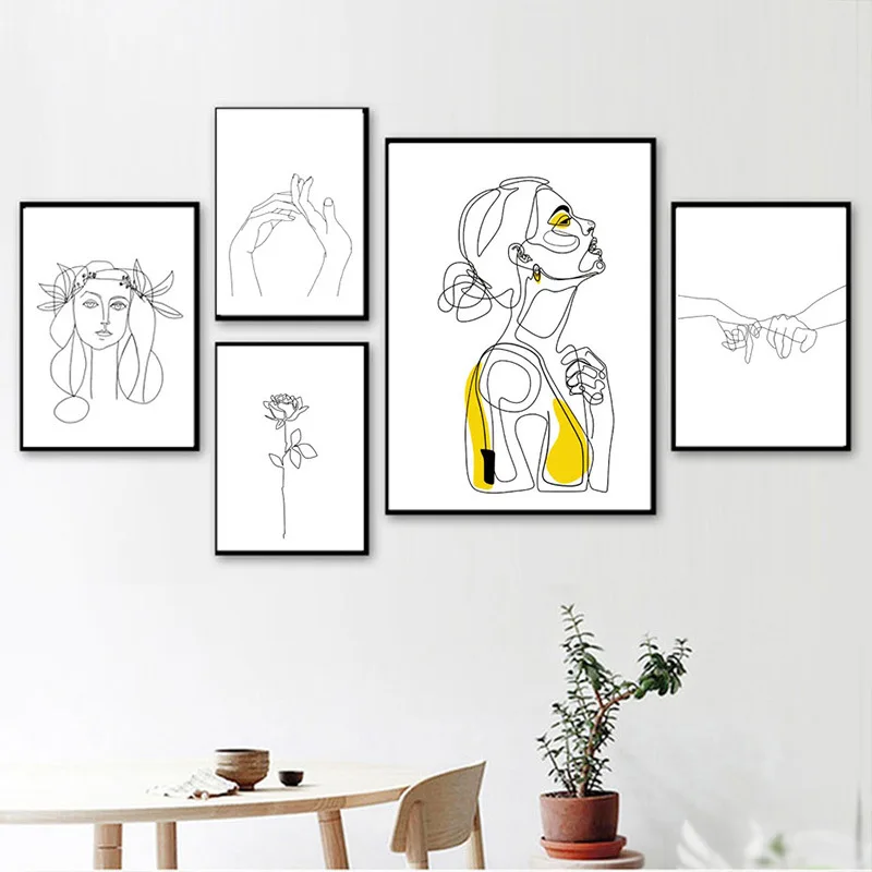 Modern Abstract Line Drawing Canvas Painting for Living Room Minimalist Art Print Wall Pictures Fashion Home Decor
Modern Abstract Line Drawing Canvas Painting for Living Room Minimalist Art Print Wall Pictures Fashion Home Decor