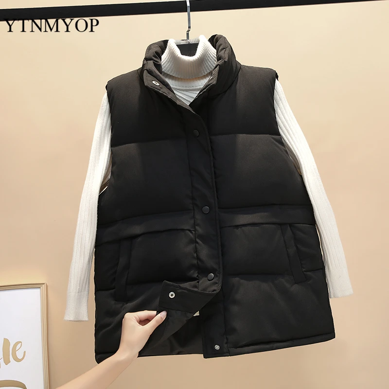YTNMYOP Stand Collar Winter Cotton Vest Women Casual Short Waistcoat Plus Size S-3XL Jacket Coat Sleeveless Clothing Wear Indoor 
YTNMYOP Stand Collar Winter Cotton Vest Women Casual Short Waistcoat Plus Size S-3XL Jacket Coat Sleeveless Clothing Wear Indoor