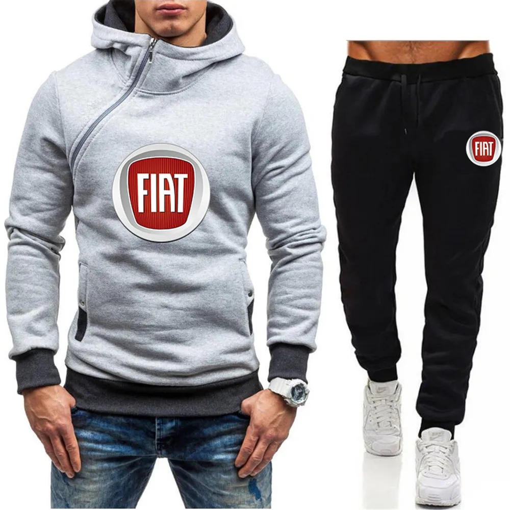 FIAT men's spring and autumn print oblique zipper hoodie sweater + sports trousers fashion casual two-piece suit 8
FIAT men's spring and autumn print oblique zipper hoodie sweater + sports trousers fashion casual two-piece suit 8