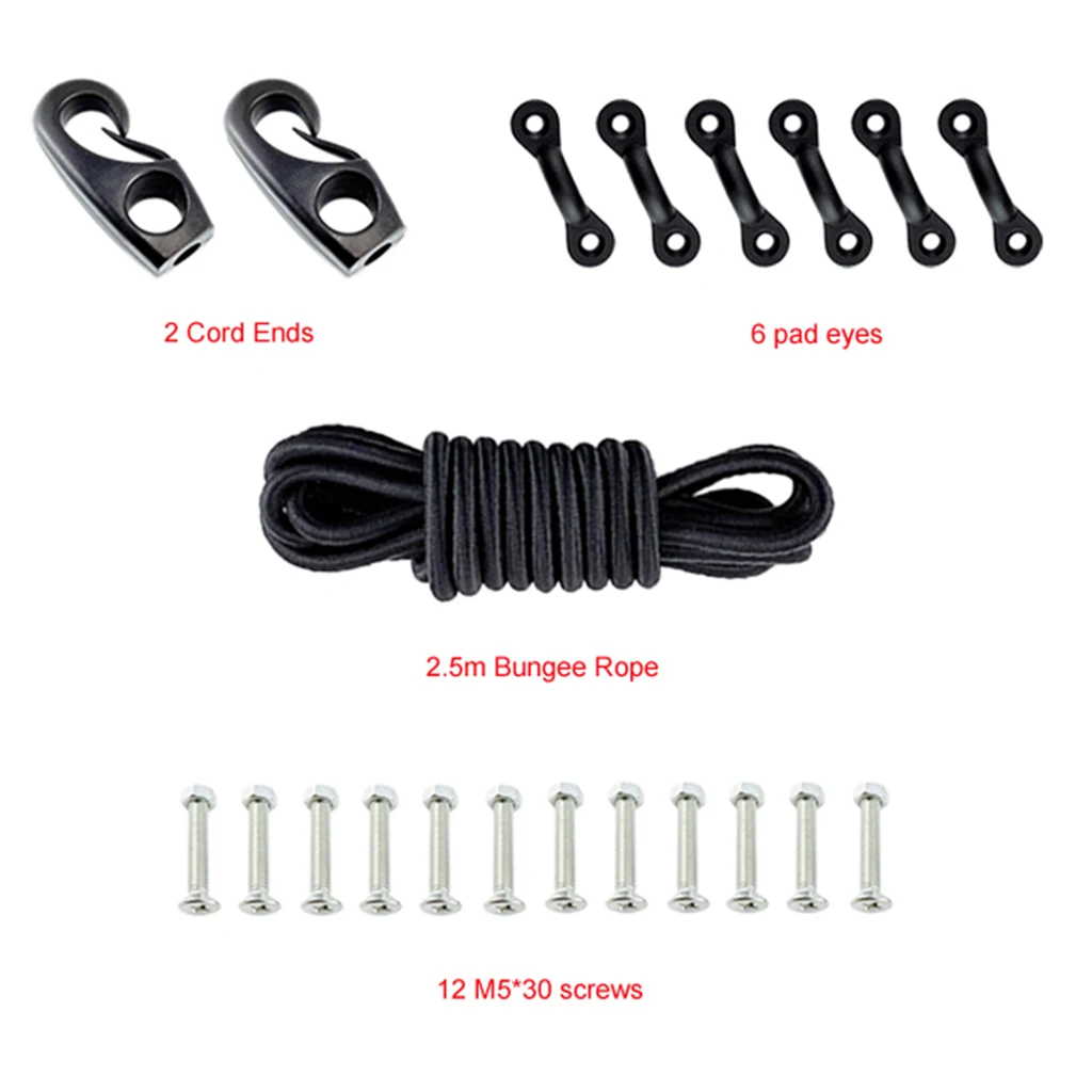 Kayak & Canoe Deck Bungee Kit with 8 feet Cord Boat Fishing Rod Pole Coiled Lanyard Tie Rope Kayak Ratchet Tie downs
Kayak & Canoe Deck Bungee Kit with 8 feet Cord Boat Fishing Rod Pole Coiled Lanyard Tie Rope Kayak Ratchet Tie downs