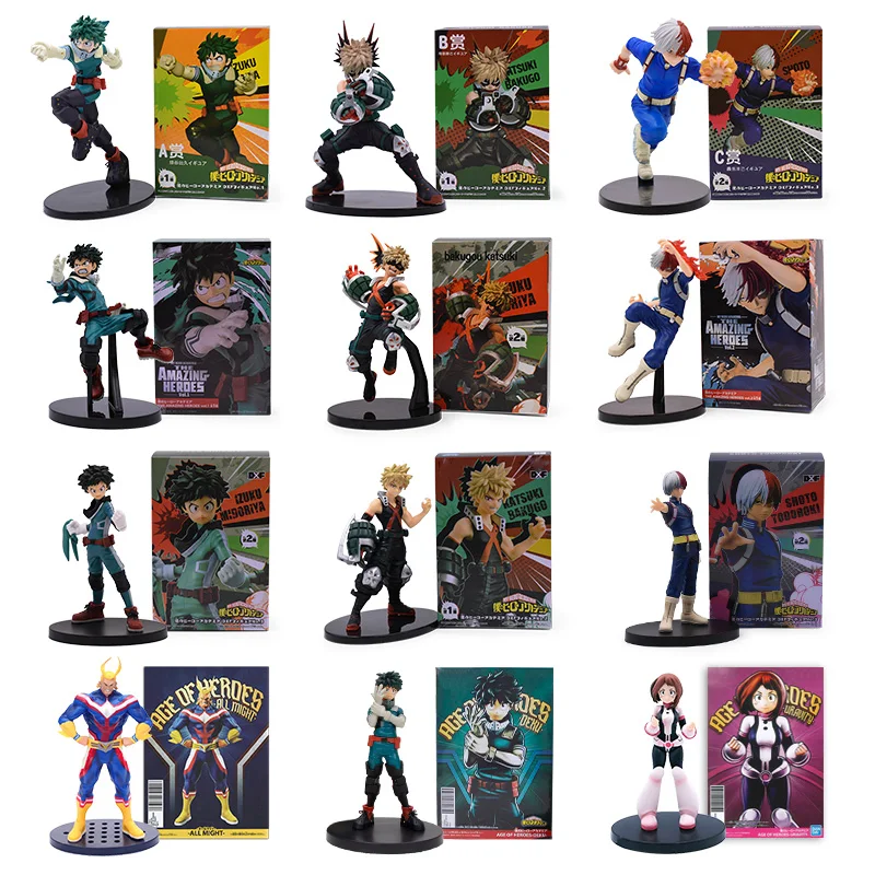 My Hero Academia PVC Action Figure Midoriya Izuku All Might Bakugou Katsuki OCHACO URARAKA Todoroki Model Figurals Toy 
My Hero Academia PVC Action Figure Midoriya Izuku All Might Bakugou Katsuki OCHACO URARAKA Todoroki Model Figurals Toy