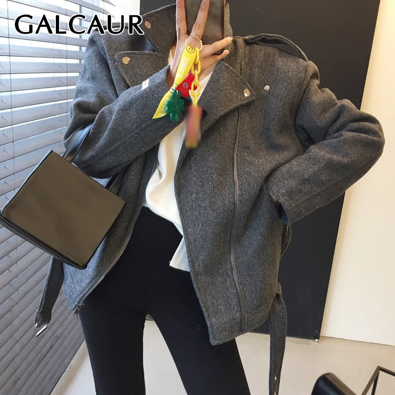 Повседневная корейская модная куртка GALCAUR для женщин, прямые пальто на молнии с отложным воротником и длинным рукавом, женская осенняя одеж...
Повседневная корейская модная куртка GALCAUR для женщин, прямые пальто на молнии с отложным воротником и длинным рукавом, женская осенняя одеж...