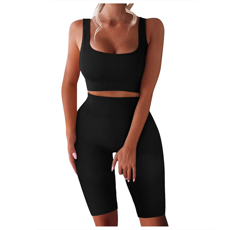 Solid Color Sports Suit Comfortable Suits Tank Top Pants Female Suit Breathable Fitness Clothes Two Piece Set Women Sportswear
Solid Color Sports Suit Comfortable Suits Tank Top Pants Female Suit Breathable Fitness Clothes Two Piece Set Women Sportswear