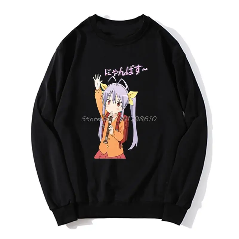 Белые толстовки Nyanpasu с принтом Non Biyori, мужская толстовка с капюшоном в стиле аниме, свитер на весну и осень, уличная одежда в стиле Харадзюку
Белые толстовки Nyanpasu с принтом Non Biyori, мужская толстовка с капюшоном в стиле аниме, свитер на весну и осень, уличная одежда в стиле Харадзюку