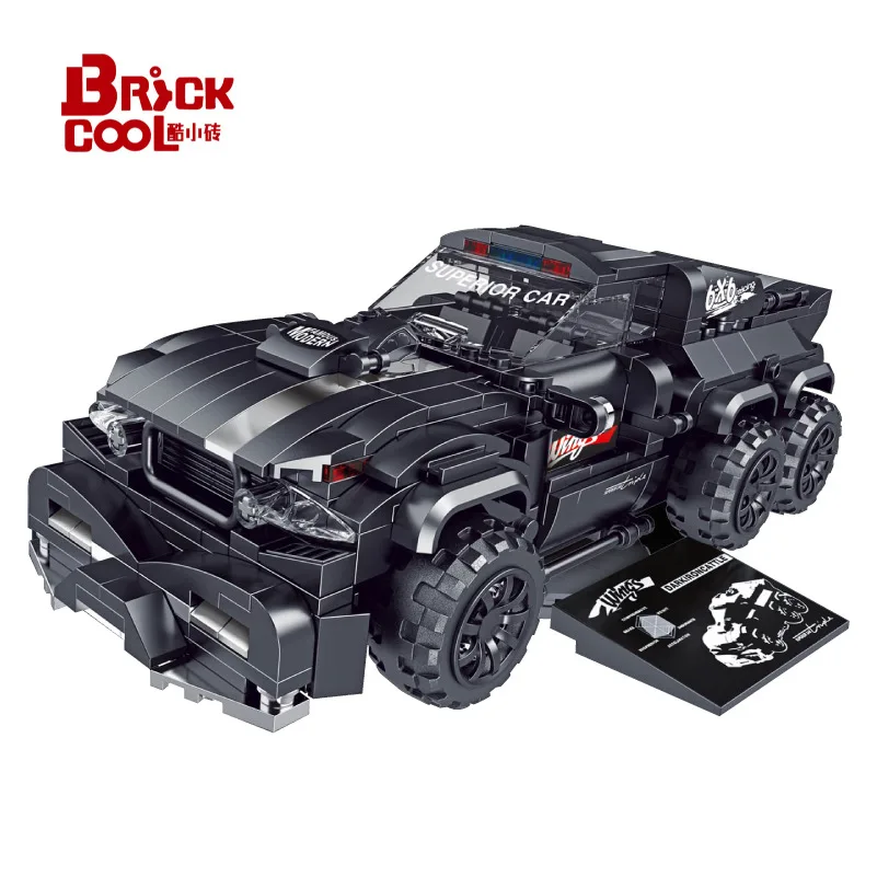 Электрический спортивный гоночный автомобиль Судный день Brickcool серии