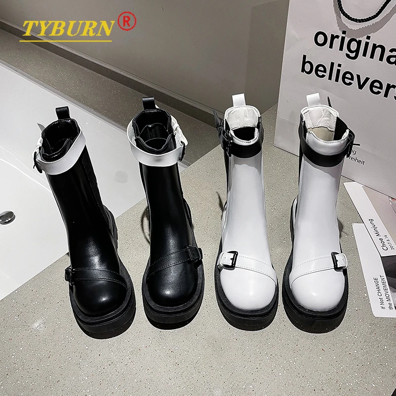 2022 New Women Flat Ankle Chelsea Boots Females British Style Slip on Buckle Wrap Solid Leather Shoes Ladies Fashion Footwear
2022 New Women Flat Ankle Chelsea Boots Females British Style Slip on Buckle Wrap Solid Leather Shoes Ladies Fashion Footwear