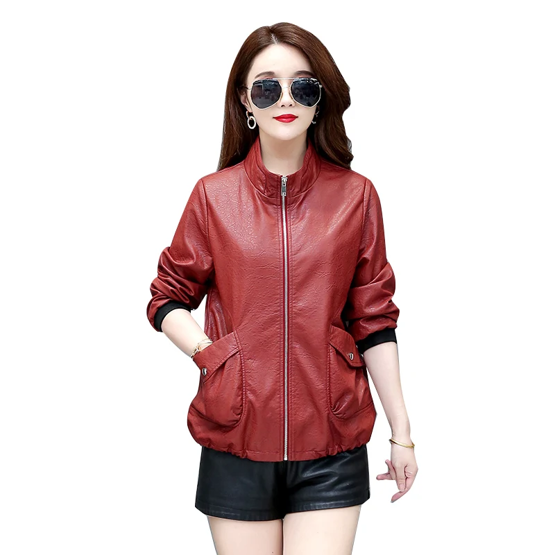 New big size 3XL 4XL Motorcycle Leather Coat Women 2022 Women's Leather Jacket Female Casual Fashion Ladies Leather Clothing
New big size 3XL 4XL Motorcycle Leather Coat Women 2022 Women's Leather Jacket Female Casual Fashion Ladies Leather Clothing
