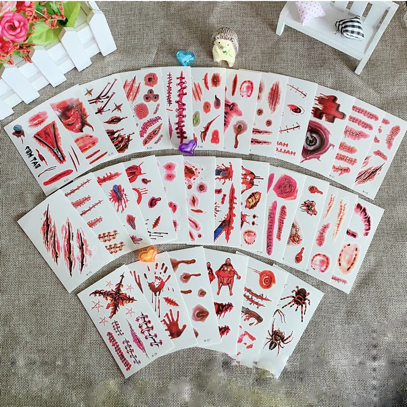 1pc Happy Halloween Party Tattoo Stickers Cartoon Cute Witch Bat Scar Bloodstain Hallowen Sticker Adult Funny Haloween Toys
1pc Happy Halloween Party Tattoo Stickers Cartoon Cute Witch Bat Scar Bloodstain Hallowen Sticker Adult Funny Haloween Toys