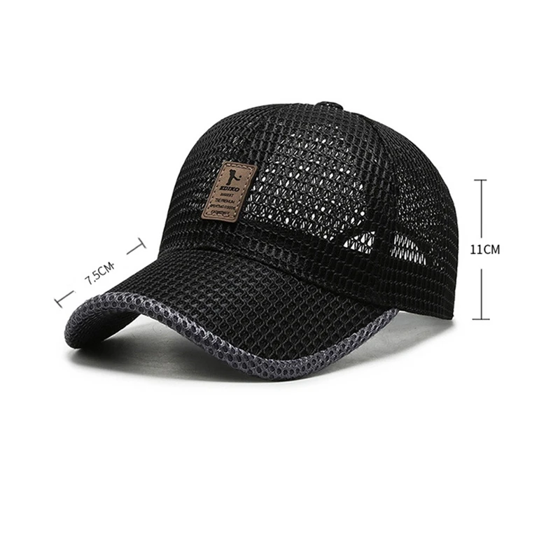 Outdoor Sport Baseball Cap UV Protection Breathable Mesh Golf Sun Hat Summer Tennis Jogging Caps Women Men Fashion Casual Hats
Outdoor Sport Baseball Cap UV Protection Breathable Mesh Golf Sun Hat Summer Tennis Jogging Caps Women Men Fashion Casual Hats