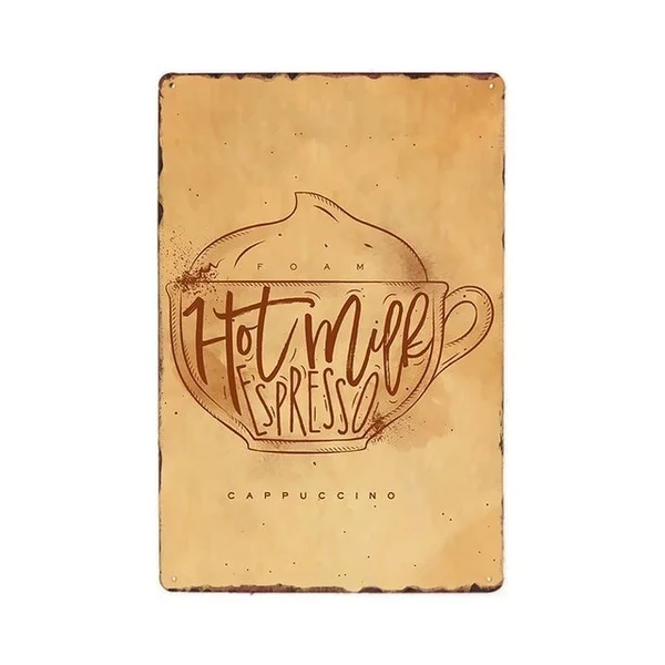 Coffee Vintage Metal Tin Signs Wall Art Plate Drink Poster Bars Kitchen Pub Cafe Retro Wall Decoration 20x30cm
Coffee Vintage Metal Tin Signs Wall Art Plate Drink Poster Bars Kitchen Pub Cafe Retro Wall Decoration 20x30cm