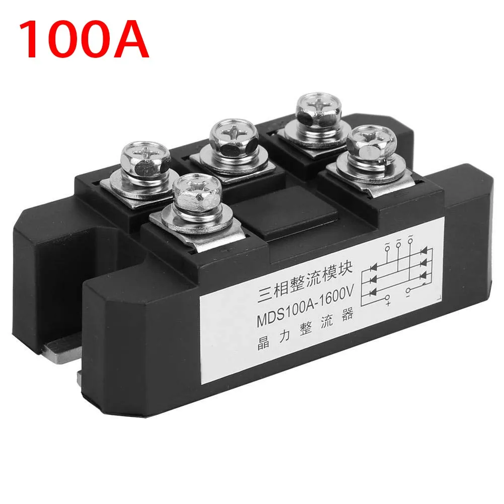 1PC MDS-100A 1600V 5 Terminals 3 Phase Full Wave Diode Module Bridge Rectifier Applications AC DC Motor Drive/AVR/Switching
1PC MDS-100A 1600V 5 Terminals 3 Phase Full Wave Diode Module Bridge Rectifier Applications AC DC Motor Drive/AVR/Switching