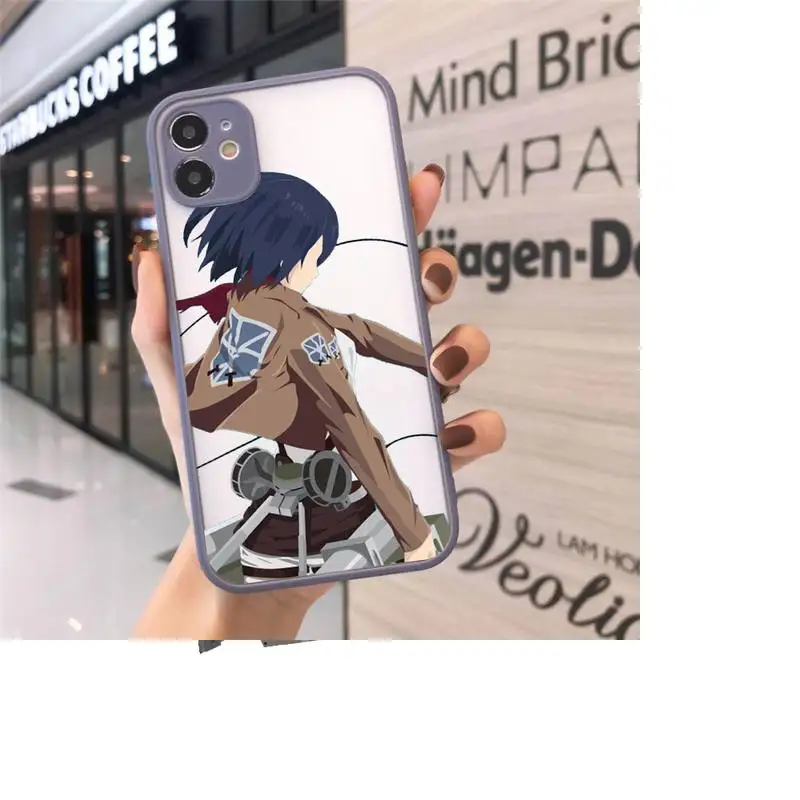 Anime Attack on Titan Phone Cases Matte transparent For Gray iPhone 12 Mini 11 Pro XR XS Max 7 8 Plus X Back Cover
Anime Attack on Titan Phone Cases Matte transparent For Gray iPhone 12 Mini 11 Pro XR XS Max 7 8 Plus X Back Cover