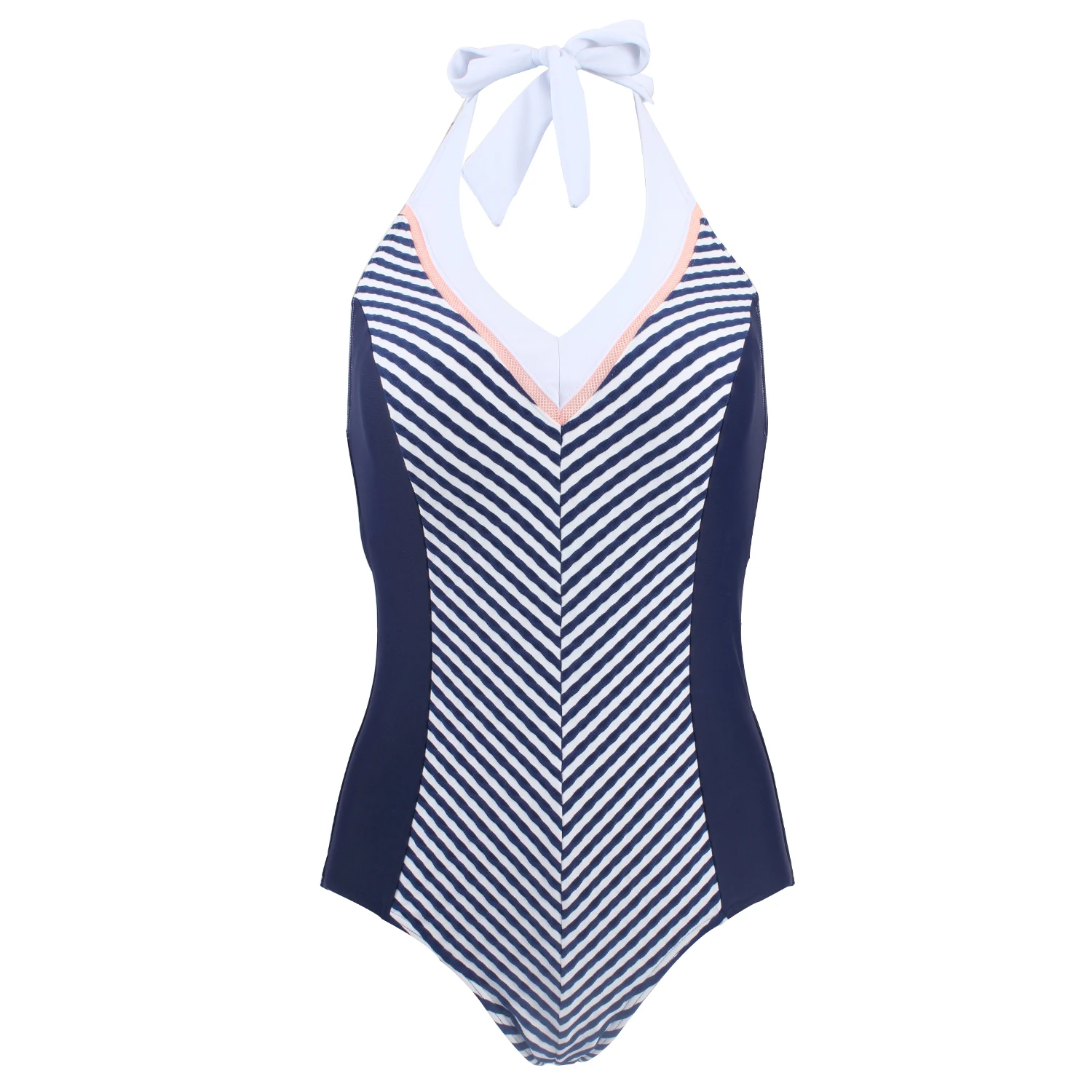 Built-in Fixed Chest Pad Striped Swimsuit Ladies V-neck Triangle One-piece Self-Cultivation Strap One-piece Beach Dress
Built-in Fixed Chest Pad Striped Swimsuit Ladies V-neck Triangle One-piece Self-Cultivation Strap One-piece Beach Dress