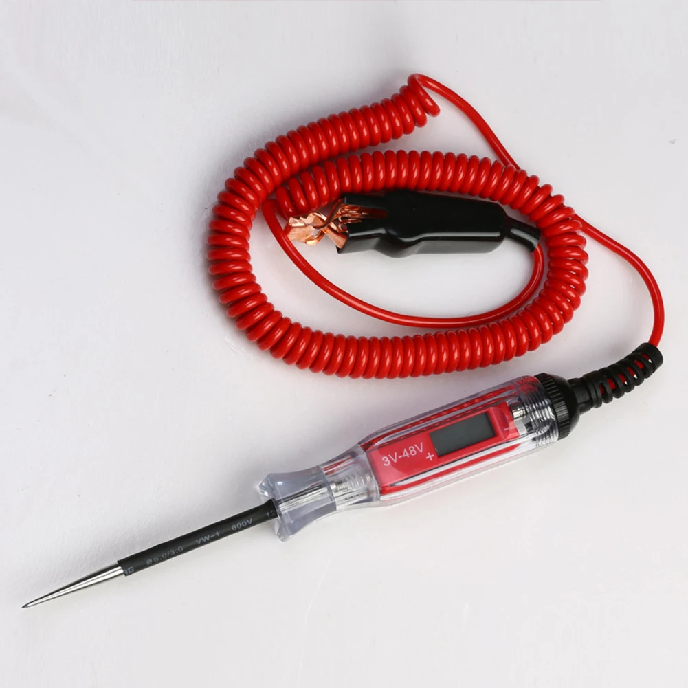 3V-48V For Boat Digital Car Easy Read Portable Stainless Steel LCD Display Tool Ergonomic Accessories Electrical Test Pen
3V-48V For Boat Digital Car Easy Read Portable Stainless Steel LCD Display Tool Ergonomic Accessories Electrical Test Pen