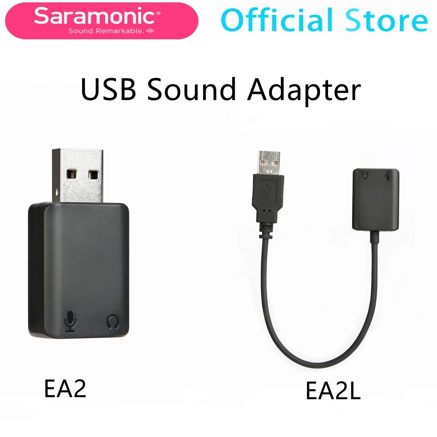 Saramonic SR-EA2/EA2L Mini USB Sound Adapter for USB to 3.5mm Audio&Mic Adapter compatible Computers equipped with USB port
Saramonic SR-EA2/EA2L Mini USB Sound Adapter for USB to 3.5mm Audio&Mic Adapter compatible Computers equipped with USB port