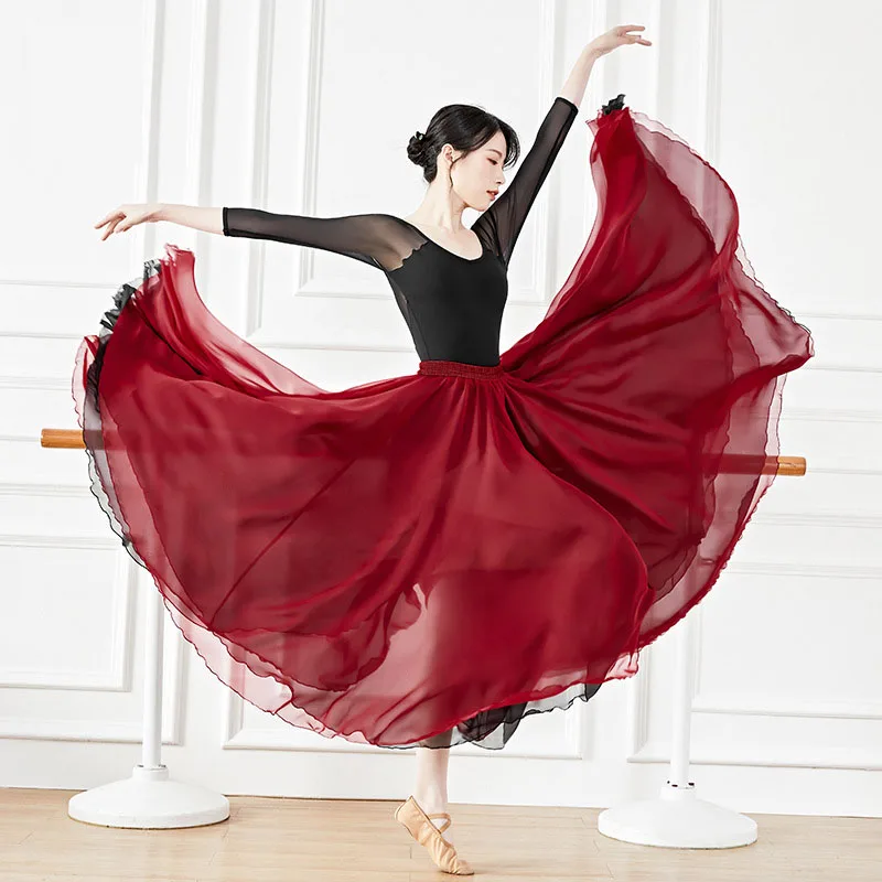 720 Tencel Skirt Belly Dance Women Gypsy Long Skirts Dancer Modern Dance Practice Wear Color matching Classical Lyrical Skirt
720 Tencel Skirt Belly Dance Women Gypsy Long Skirts Dancer Modern Dance Practice Wear Color matching Classical Lyrical Skirt
