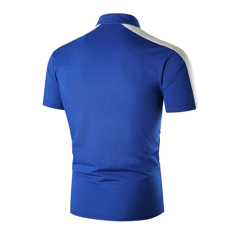 2021 foreign trade summer new style men's stitching contrast lapel short-sleeved POLO shirt European and American code S-XXL
2021 foreign trade summer new style men's stitching contrast lapel short-sleeved POLO shirt European and American code S-XXL