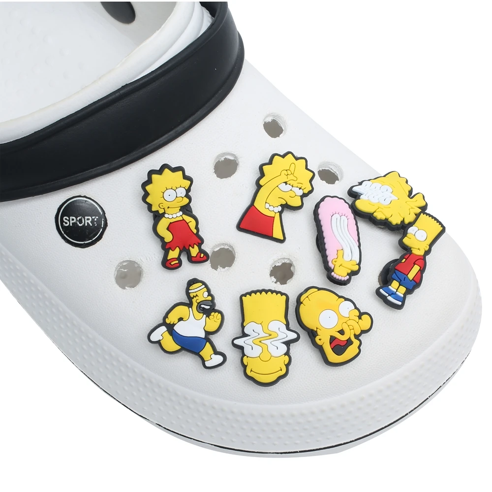 

Homer Bart Lisa PVC shoe charms shoe accessories DIY shoe decoration for croc jibz kids favor kawaii cute X-mas