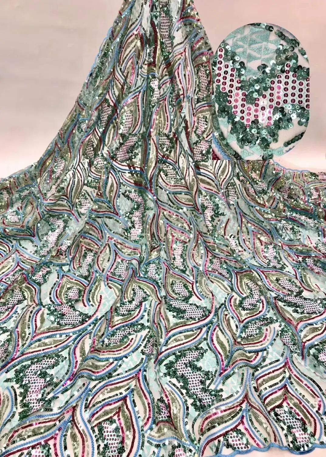 Latest african sequins lace high quality 2019 african french tulle lace fabric embroidery for african wedding DPNO042
Latest african sequins lace high quality 2019 african french tulle lace fabric embroidery for african wedding DPNO042