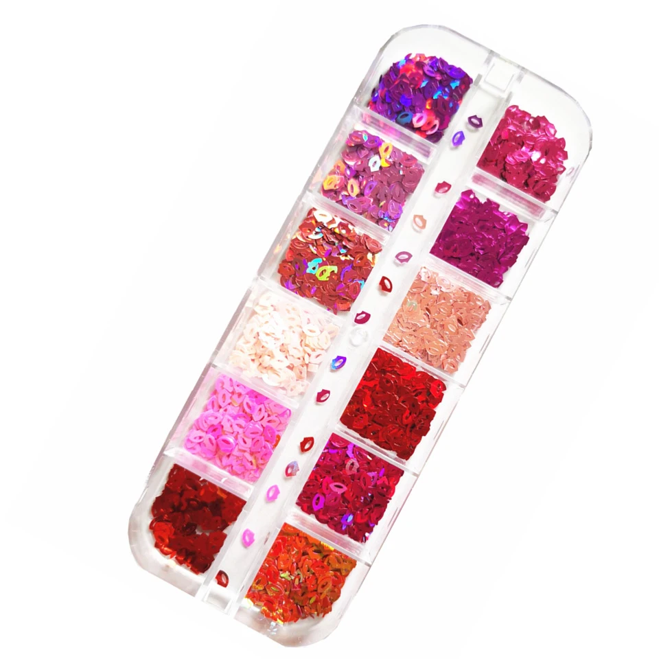 10Set 12 Grids/box Laser Love Heart Butterfly Nail Sequins Sparkle Nail Glitter Flakes 3D Nail Art Decorations Supplier
10Set 12 Grids/box Laser Love Heart Butterfly Nail Sequins Sparkle Nail Glitter Flakes 3D Nail Art Decorations Supplier