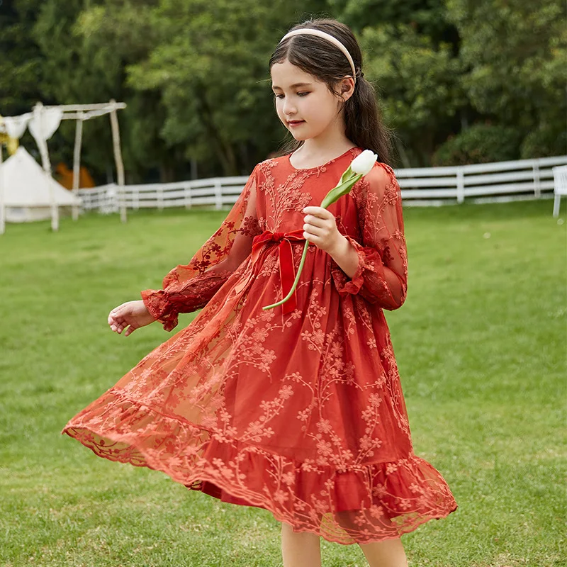 Embroidery Autumn Girls Dress long sleeve teenager Princess Dresses Party wedding kids girls clothes Outwears children clothing
Embroidery Autumn Girls Dress long sleeve teenager Princess Dresses Party wedding kids girls clothes Outwears children clothing