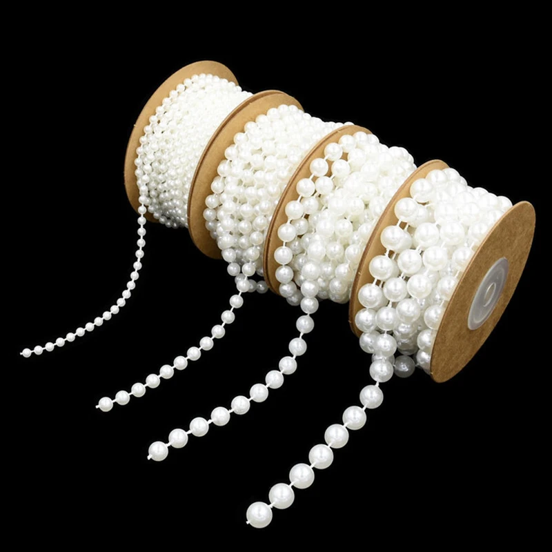 1Roll Artificial Pearl Beading Chain Imitation Pearls Handmade Necklace Chian Bracelet Accessories DIY Jewelry Making Components
1Roll Artificial Pearl Beading Chain Imitation Pearls Handmade Necklace Chian Bracelet Accessories DIY Jewelry Making Components