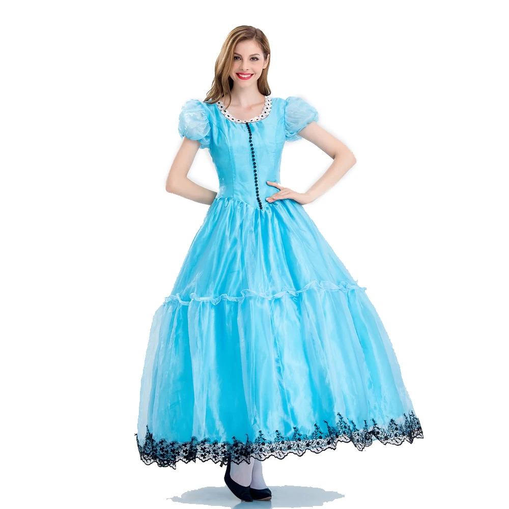 Halloween Princess Costumes Womens Adult Costume Suit Carnival Fancy Blue Dress Cosplay Costume for Girl
Halloween Princess Costumes Womens Adult Costume Suit Carnival Fancy Blue Dress Cosplay Costume for Girl