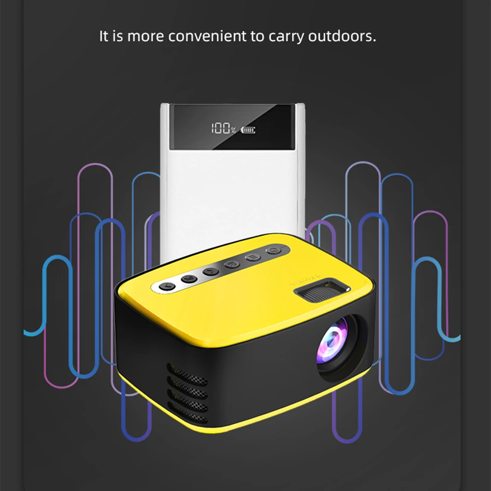 T20 Mini Portable Projector Entertainment Home High-Definition Support TF Card Small Theater Mini Projector Hot Sale
T20 Mini Portable Projector Entertainment Home High-Definition Support TF Card Small Theater Mini Projector Hot Sale