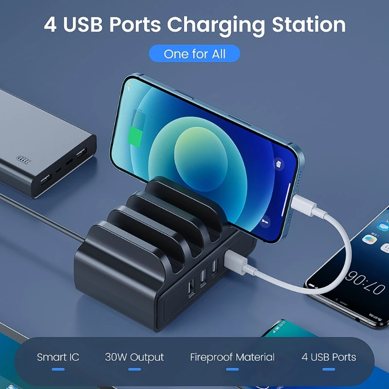 Home Office Phone Tablet Charging Dock Orico 4Ports USB Charger Charging Station Mobile Phone Fast Charging
Home Office Phone Tablet Charging Dock Orico 4Ports USB Charger Charging Station Mobile Phone Fast Charging