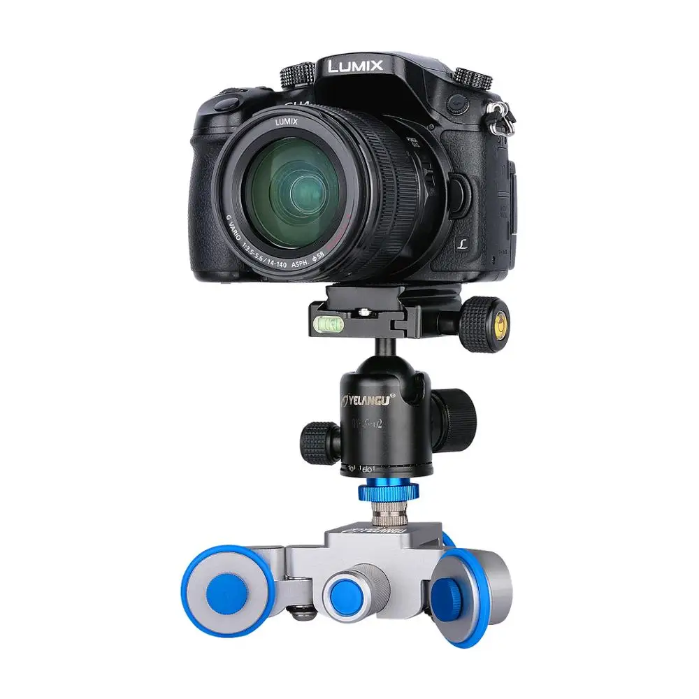 YELANGU L3 Motorized AutoDolly Camera Slider 3-Wheel Table Dolly for DSLR Camera Nikon Sony Smartphone 1/4 3/8 turn the Screws
YELANGU L3 Motorized AutoDolly Camera Slider 3-Wheel Table Dolly for DSLR Camera Nikon Sony Smartphone 1/4 3/8 turn the Screws