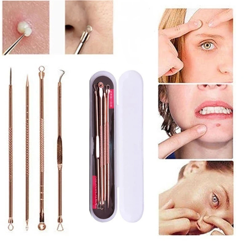 4pcs/Set Acne Removal Needle Stainless Steel Pimple Blackhead Remover Tool Blemish Face Skin Care Beauty Facial Pore Cleaner
4pcs/Set Acne Removal Needle Stainless Steel Pimple Blackhead Remover Tool Blemish Face Skin Care Beauty Facial Pore Cleaner