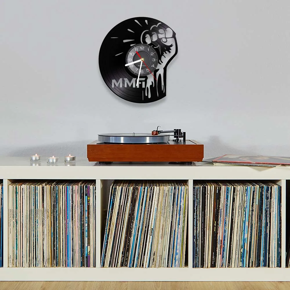 Powerful Fist MMA Wall Clock Made Of Real VInyl Record Mixed Martial Arts Sports Muscular Fist LED Wall Watch Gift For Fighters
Powerful Fist MMA Wall Clock Made Of Real VInyl Record Mixed Martial Arts Sports Muscular Fist LED Wall Watch Gift For Fighters