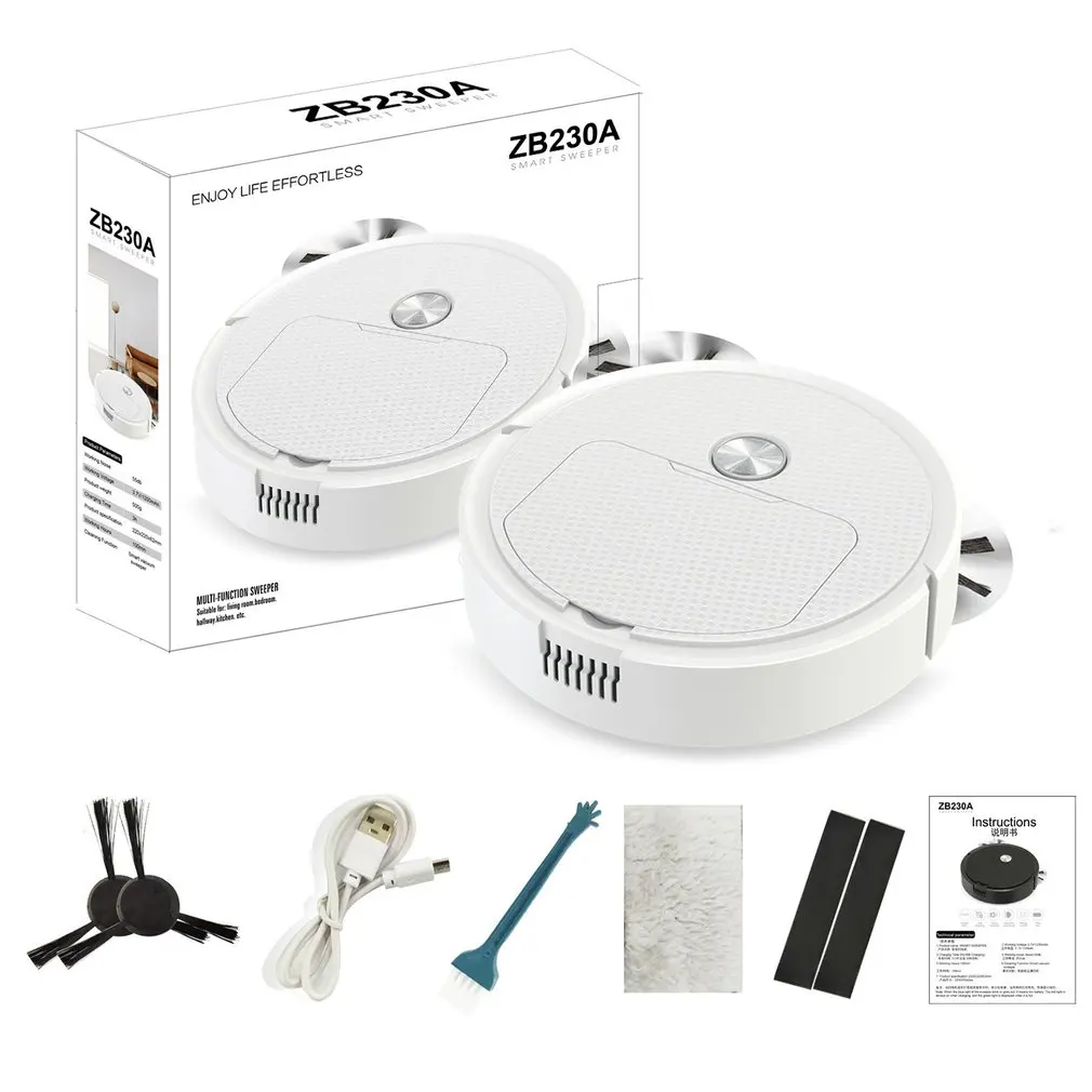 Multifunctional Robot Vacuum Cleaner 3 IN 1 USB Rechargeable Smart Sweeping Robot Automatic Sweeper Vacuum Cleaner
Multifunctional Robot Vacuum Cleaner 3 IN 1 USB Rechargeable Smart Sweeping Robot Automatic Sweeper Vacuum Cleaner