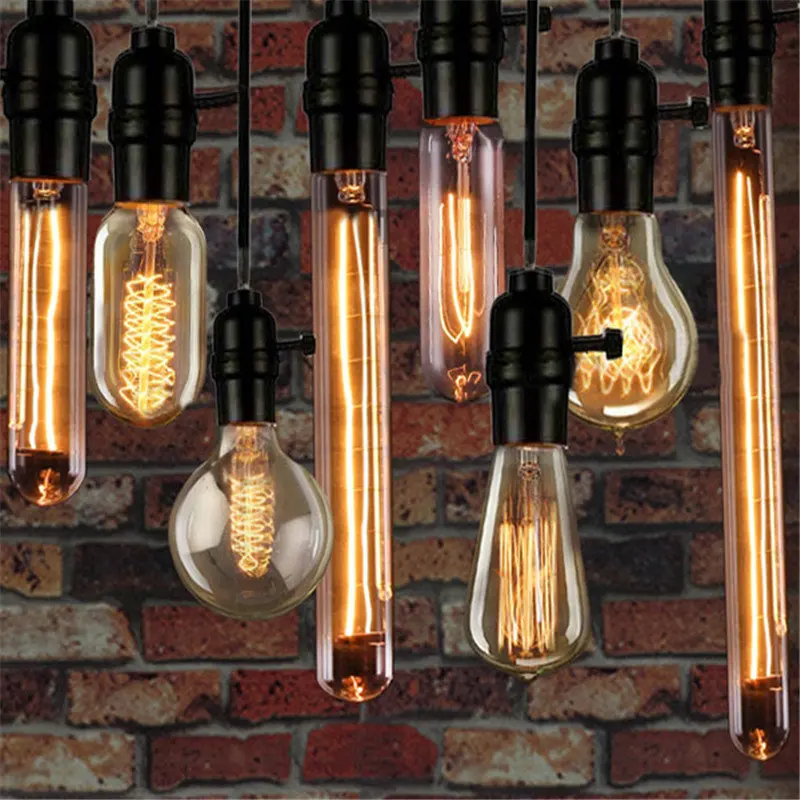 Edison E27 ST64/A19/T45/T30 185mm 225mm 300mm/G80 40W Vintage Antique Retro Industrial Style Filament Light Bulb 220V
Edison E27 ST64/A19/T45/T30 185mm 225mm 300mm/G80 40W Vintage Antique Retro Industrial Style Filament Light Bulb 220V