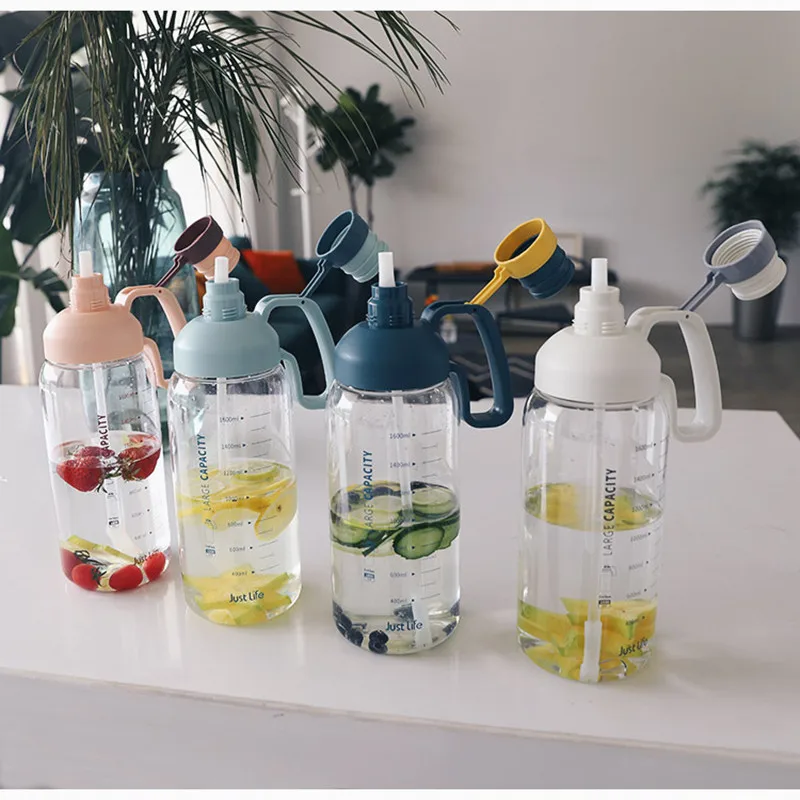BPA Free Tritan Plastic Cup Health Large Capacity Graduated 1.8L Portable Water Bottle Straw Space Cup Outdoor Sports Kettle
BPA Free Tritan Plastic Cup Health Large Capacity Graduated 1.8L Portable Water Bottle Straw Space Cup Outdoor Sports Kettle