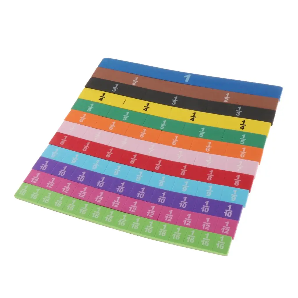 

83 PCS Magnetic Fraction Tiles Math Manipulatives for Elementary School - Fraction Magnets & Resources Early Educational