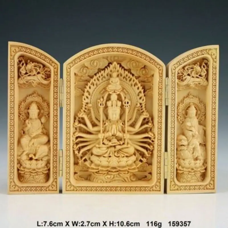 Oriental Vintage Boxwood Handwork Carved Buddha Statue Statues for Decoration Desk Collection Ornaments Boutique Buddhism
Oriental Vintage Boxwood Handwork Carved Buddha Statue Statues for Decoration Desk Collection Ornaments Boutique Buddhism
