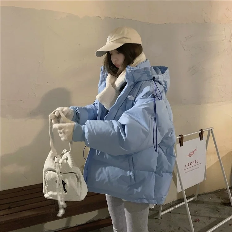 Утепленная теплая одежда для хлеба куртка с хлопковой подкладкой 2021 зимняя Свободная куртка с капюшоном с хлопковой подкладкой Студенческ...
Утепленная теплая одежда для хлеба куртка с хлопковой подкладкой 2021 зимняя Свободная куртка с капюшоном с хлопковой подкладкой Студенческ...