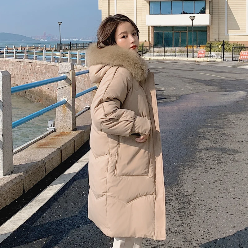 Winter Warm Faux Fur Collar Long Parkas Fashion Women Hooded Thick Jacket Zipper Coat Outerwear casaco feminino inverno
Winter Warm Faux Fur Collar Long Parkas Fashion Women Hooded Thick Jacket Zipper Coat Outerwear casaco feminino inverno