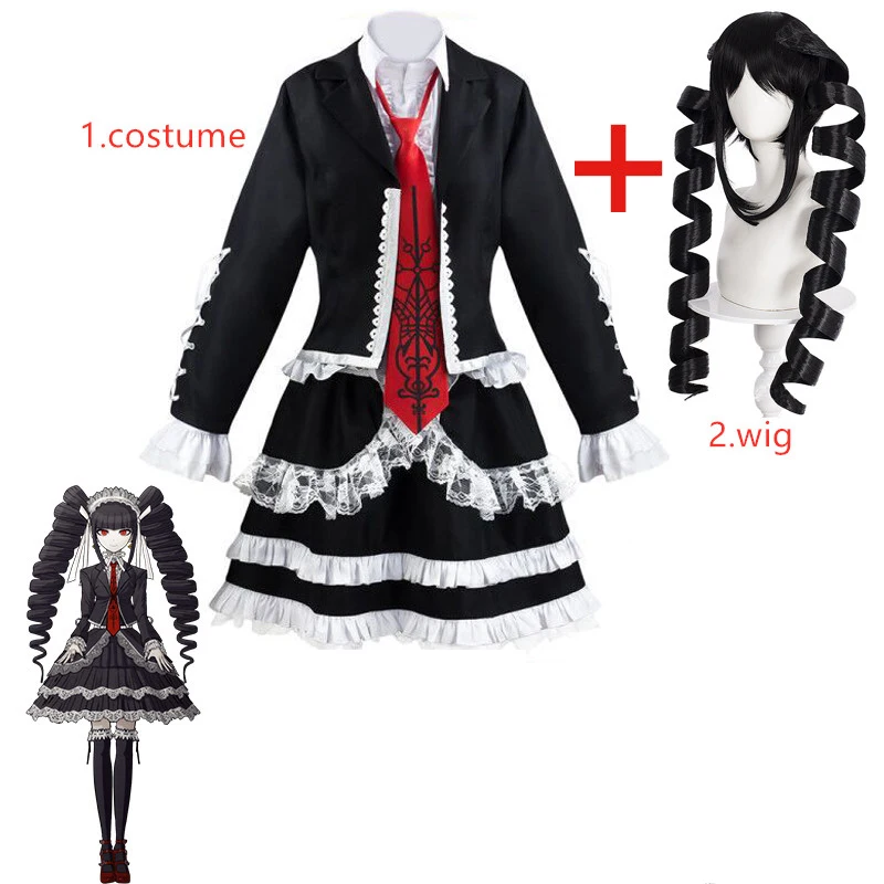 Anime Danganronpa Celestia Ludenberg Full Cosplay Costume Yasuhiro Taeko Cosplay Wig
Anime Danganronpa Celestia Ludenberg Full Cosplay Costume Yasuhiro Taeko Cosplay Wig