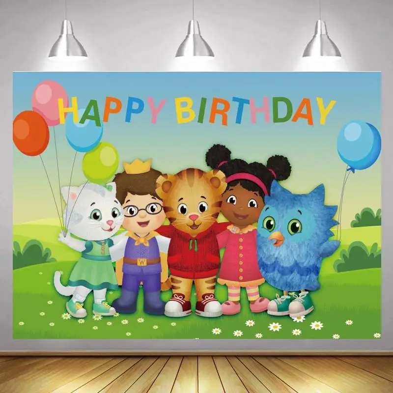 Cartoon Tiger Cat Family Party Photo Background Happy Birthday Kids Spring Grassland Photography Backdrop Vinyl Poster Decor
Cartoon Tiger Cat Family Party Photo Background Happy Birthday Kids Spring Grassland Photography Backdrop Vinyl Poster Decor