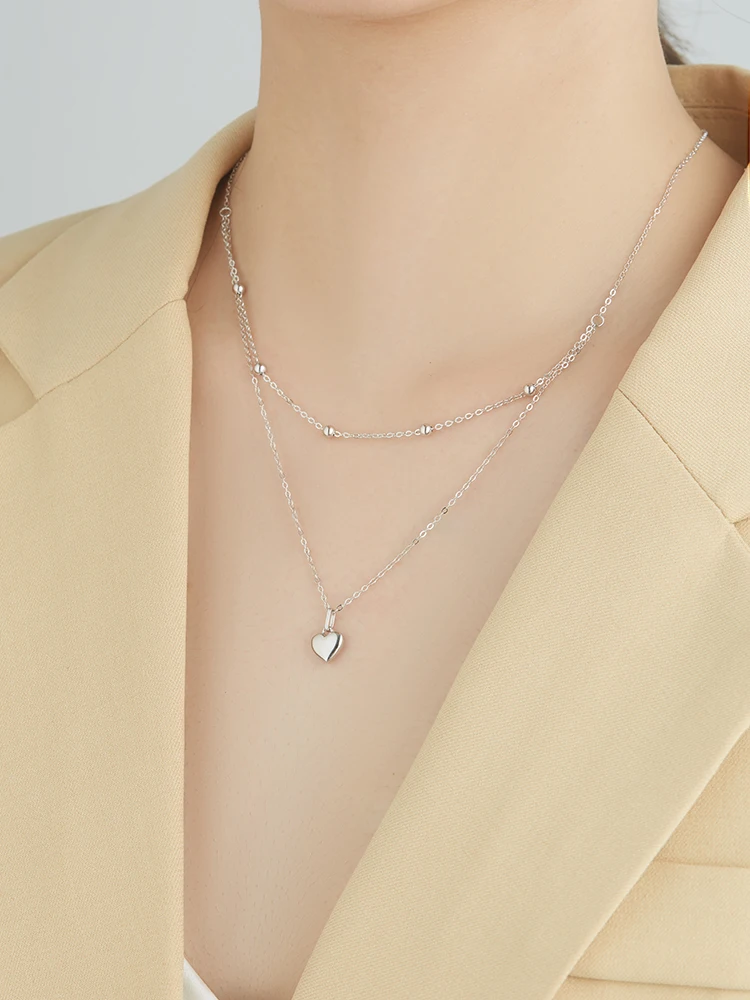 SILVERHOO 925 Sterling Silver Necklace For Women Fine Jewelry High Quality Love Heart Minority Lady Necklaces Best Selling Gift
SILVERHOO 925 Sterling Silver Necklace For Women Fine Jewelry High Quality Love Heart Minority Lady Necklaces Best Selling Gift