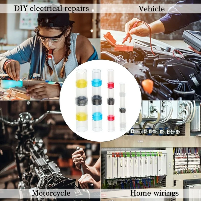 500/350/100Pcs Heat Shrink Butt Crimp Terminals Waterproof Solder Seal Electrical Butt Connectors Wire Cable Splice Terminal Kit
500/350/100Pcs Heat Shrink Butt Crimp Terminals Waterproof Solder Seal Electrical Butt Connectors Wire Cable Splice Terminal Kit