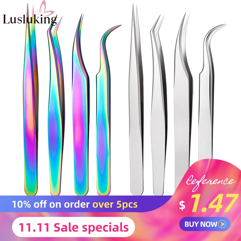 Precision Industrial Tweezers Titanium Curved Straight Tip Stainless Forceps Manicure Eyelashes Nail Art Tools Repair Hand Sets
Precision Industrial Tweezers Titanium Curved Straight Tip Stainless Forceps Manicure Eyelashes Nail Art Tools Repair Hand Sets