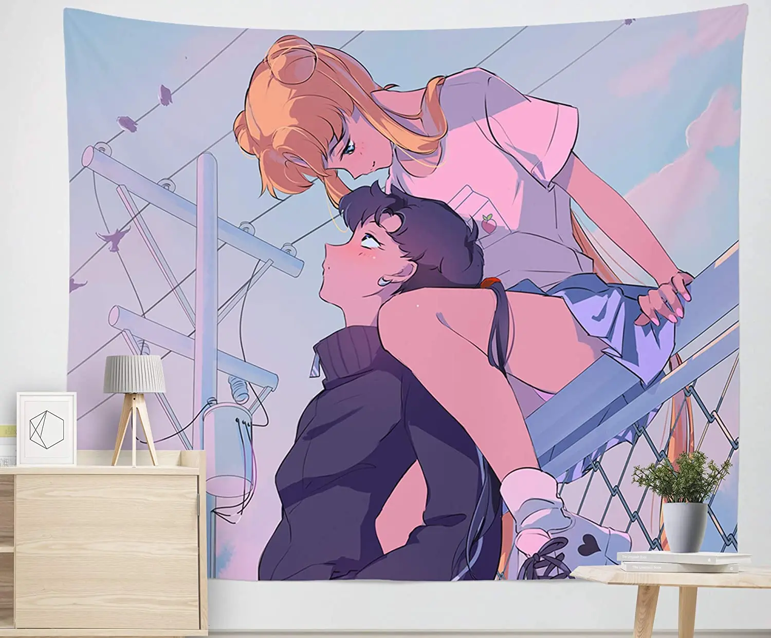 Anime Tapestry Cloth Manga Pink Painting Home Decor Lovely Tapestries for Girls Bedroom Decor Kawaii Room Decor Decoration Mural
Anime Tapestry Cloth Manga Pink Painting Home Decor Lovely Tapestries for Girls Bedroom Decor Kawaii Room Decor Decoration Mural