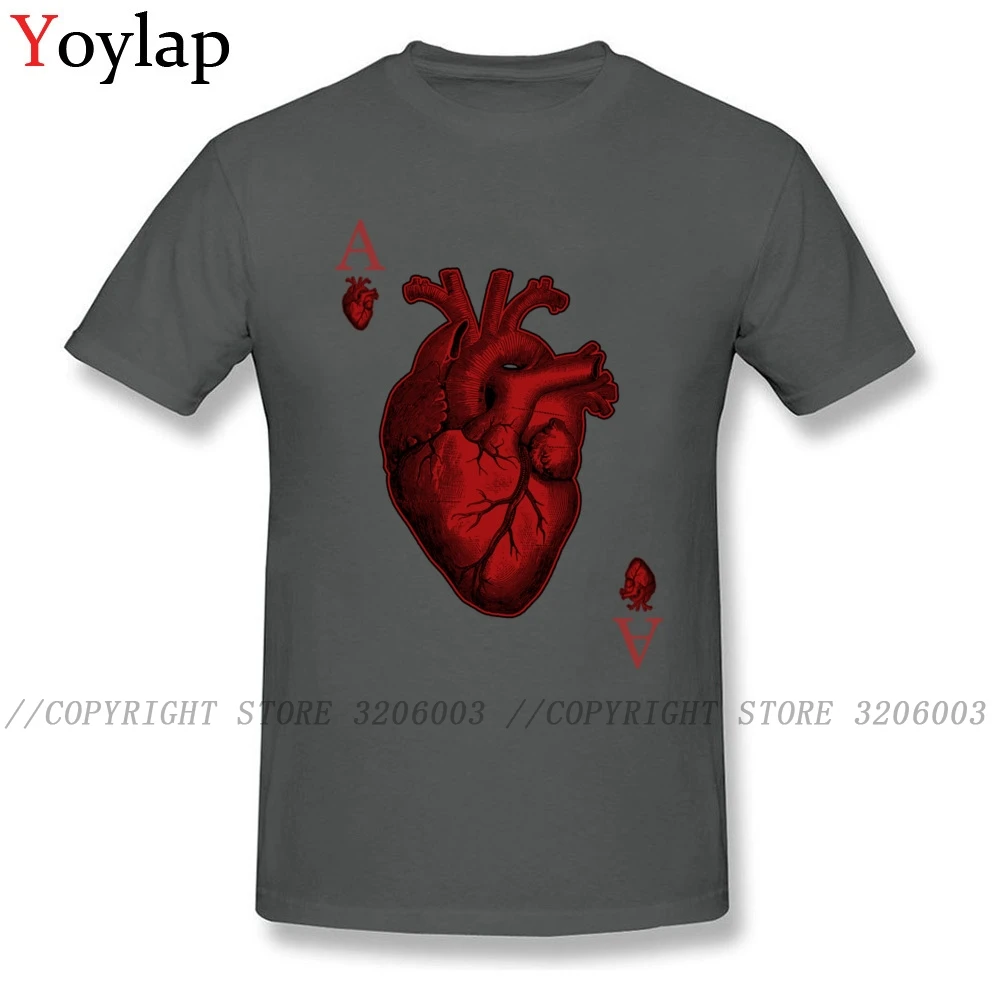 Ace Of Hearts новинка дизайн покера мужские стильные футболки с графикой Джокер летние