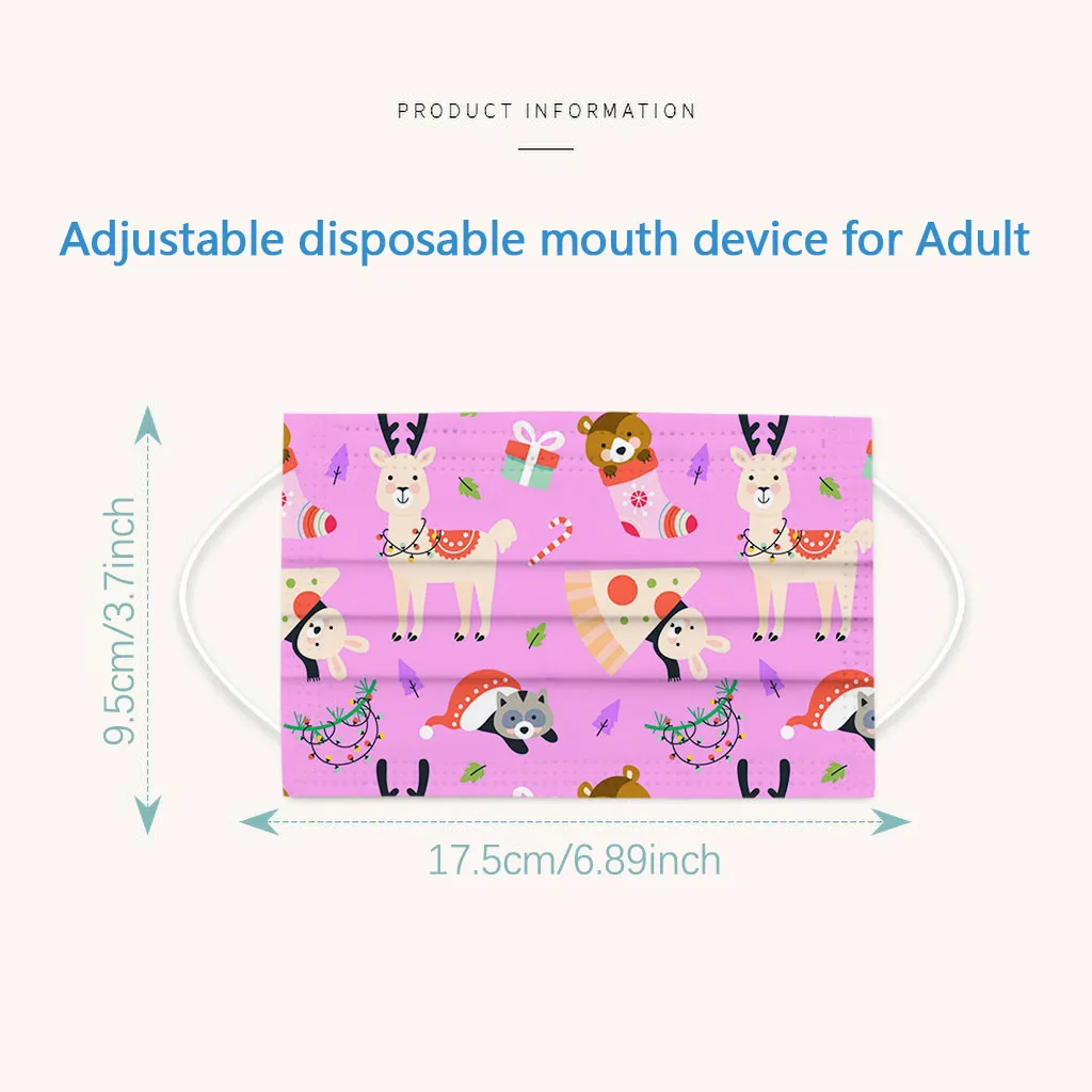 50pcs Christmas Printed Mask Adults Disposable 3 Layer Filter Face Mouth Mask Earloops Mouth Mask Mouth-muffle Fast Delievry 
50pcs Christmas Printed Mask Adults Disposable 3 Layer Filter Face Mouth Mask Earloops Mouth Mask Mouth-muffle Fast Delievry