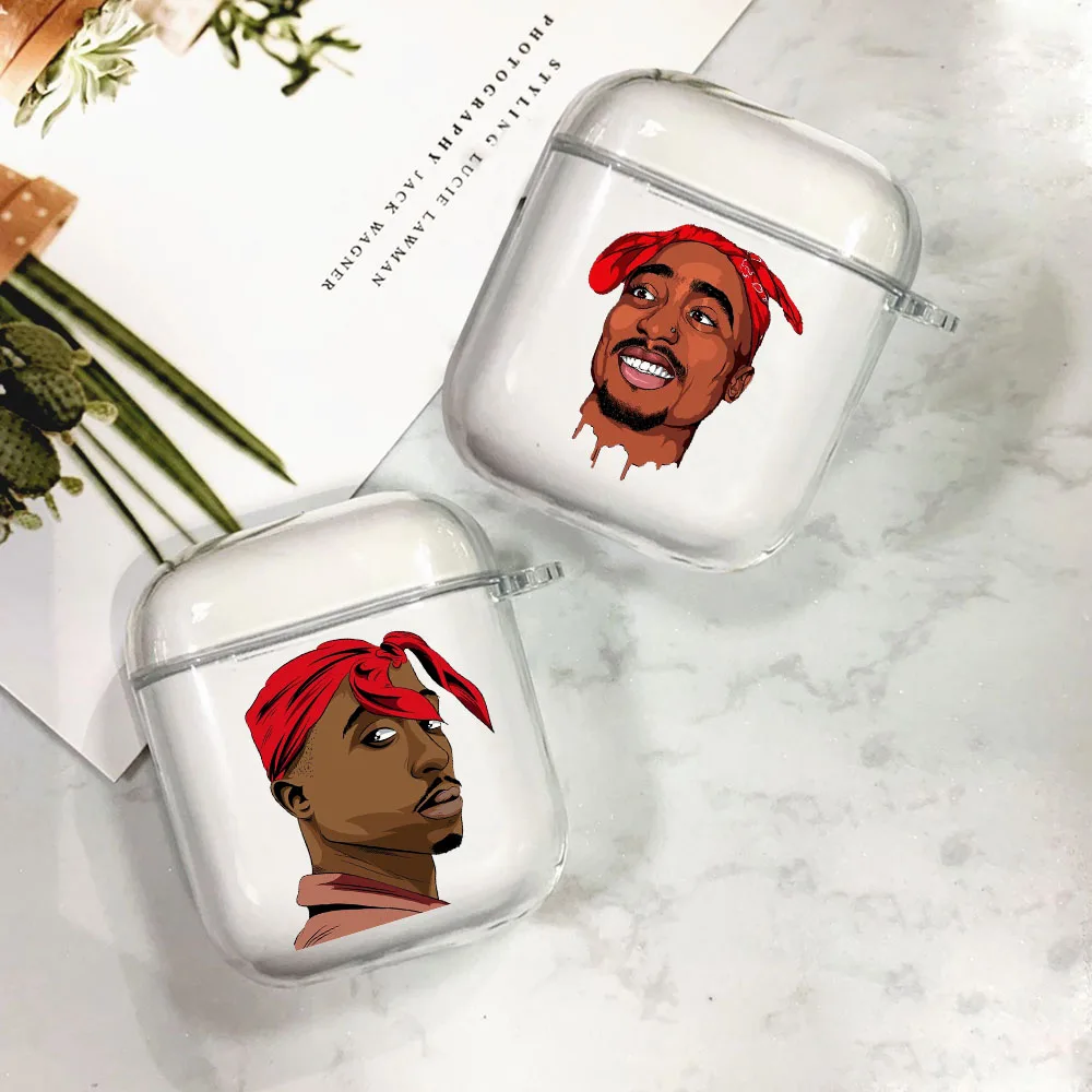 Cool Rapper Tupac 2PAC Makaveli TPU Soft Clear Airpod Case for Apple Airpods 1 2 Cover Wireless bluetooth Earphone Coque Fundas
Cool Rapper Tupac 2PAC Makaveli TPU Soft Clear Airpod Case for Apple Airpods 1 2 Cover Wireless bluetooth Earphone Coque Fundas