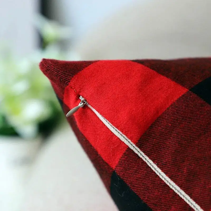 Christmas Red and Black Plaid Throw Pillow Case Cushion Cover Holiday Decor for Sofa 18 x 18 Inch Set of 2
Christmas Red and Black Plaid Throw Pillow Case Cushion Cover Holiday Decor for Sofa 18 x 18 Inch Set of 2